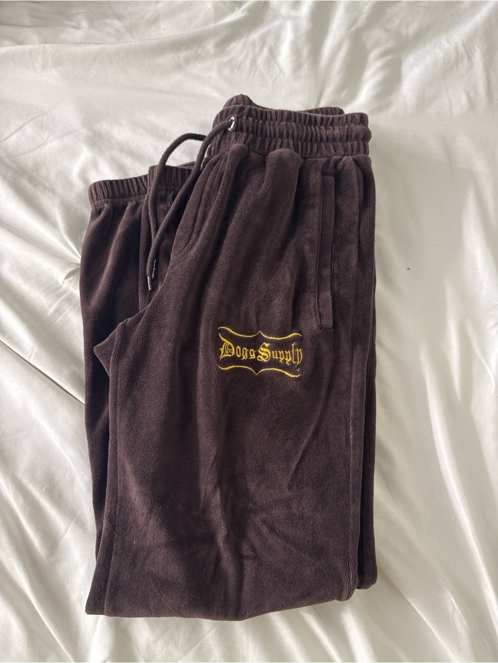 Brown Fleece Jogger Pants
